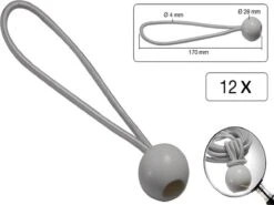 Elastiek Met Bal Wit - 12 Delig - Spanelastiek - 17cm - Benson -Buiten Kamperen 1200x897 2