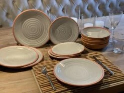 Camping Servies - 12 Delig – 100% Melamine Servies Set – Campingservies – Melamine Servies - Terracotta Style 12 Camping Servies - 12 Delig – 100% Melamine Servies Set – Campingservies – Melamine Servies - Terracotta Style -Buiten Kamperen 1200x900 12