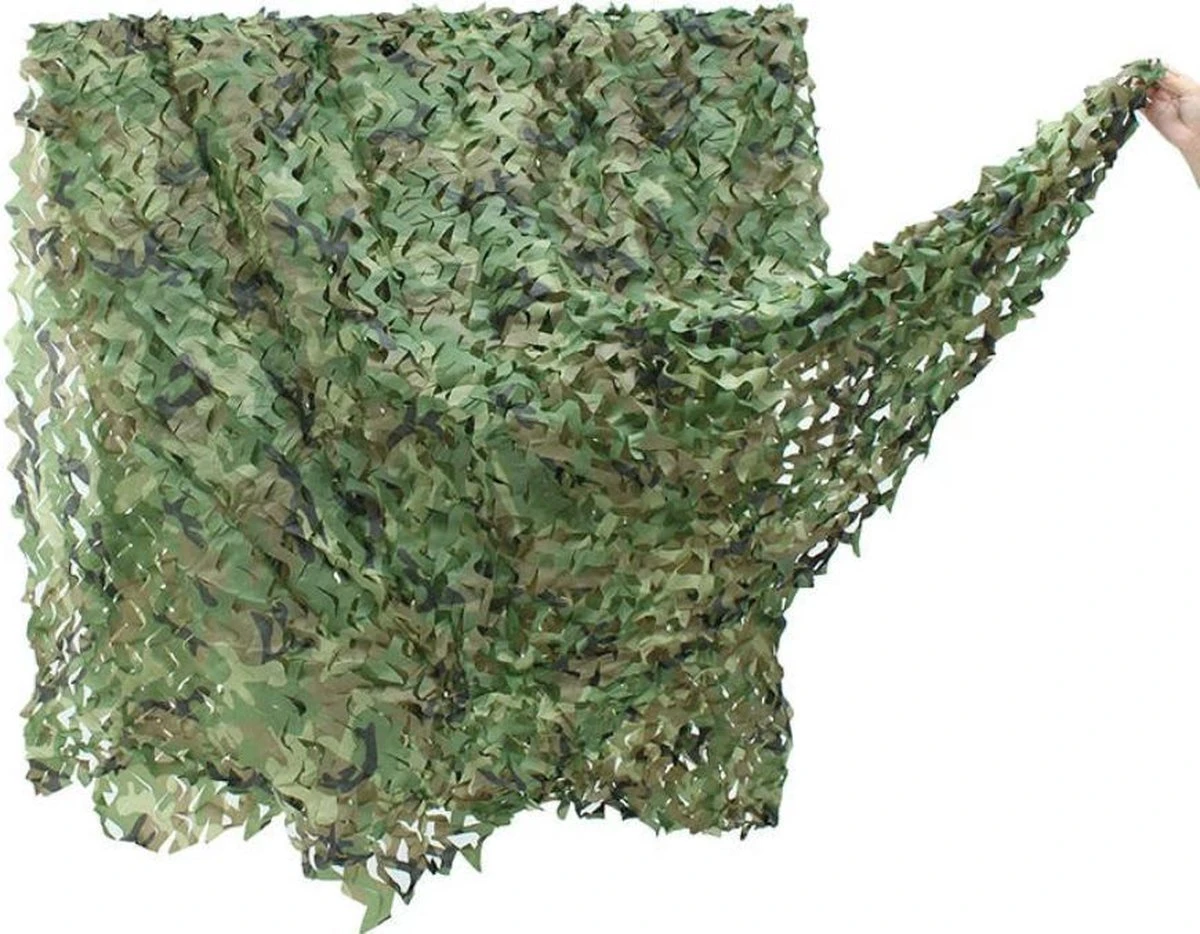 Camouflagenet 3x5m Groen 4 Camouflagenet 3x5m Groen - Afbeelding 2