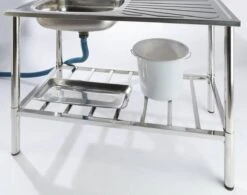 Camping/Outdoor Inox Tafel Met Gootsteen Lavabo En Kraan 100x77x50cm 9 Camping/Outdoor Inox Tafel Met Gootsteen Lavabo En Kraan 100x77x50cm -Buiten Kamperen 1200x945