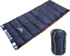 Dutch Mountains Slaapzak Goeree XL - Extra Groot 220x90cm - Katoenen Binnenkant - Aanritsbaar - Tochtstrip En Compressiehoes -Buiten Kamperen 1200x950 1