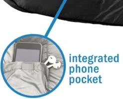 HikeMeister Mummy Slaapzak 1600 Gram - Kamperen - Zwart - Ca. 220 X 80 Cm - Met Binnenzak - Comfortzone: 0-15 Graden - Draagtas -Buiten Kamperen 1200x964