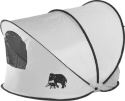 Deryan Luxe Pop Up Strandtent XXL - Anti-UV 50+ - Zilver -Buiten Kamperen 1200x978 1