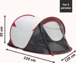 JEMIDI Tweepersoons Pop-up Tent - Opgooitent, Werptent Voor 2 Personen - Ideaal Als Festivaltent Of Kampeertent - Verschillende Kleuren -Buiten Kamperen 1200x994 1