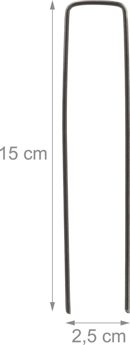 Relaxdays 200x Gronddoekpen - Grondanker - Haring - Gronddoekhaak - Grondhaken - 2mm 6 Relaxdays 200x Gronddoekpen - Grondanker - Haring - Gronddoekhaak - Grondhaken - 2mm - Afbeelding 4