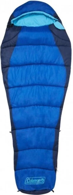 Coleman Fision 100 Mummy Slaapzak - 208 X 81 Cm - Blauw -Buiten Kamperen 453x1200