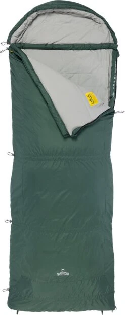 NOMAD® Triple-S Premium Plus Slaapzak (Links) | 220x80cm Groen | Lichtgewicht & Kwalitatief | Slaapzak | Incl Hoes -Buiten Kamperen 477x1200