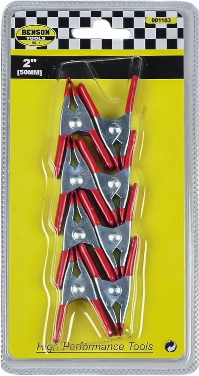 Benson Metalen Veerklem - 50 Mm - 8 Stuks 12 Benson Metalen Veerklem - 50 Mm - 8 Stuks - Afbeelding 10