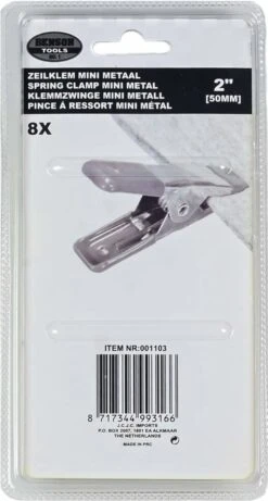 Benson Metalen Veerklem - 50 Mm - 8 Stuks 21 Benson Metalen Veerklem - 50 Mm - 8 Stuks -Buiten Kamperen 643x1200