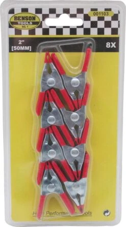 Benson Metalen Veerklem - 50 Mm - 8 Stuks 23 Benson Metalen Veerklem - 50 Mm - 8 Stuks -Buiten Kamperen 665x1200