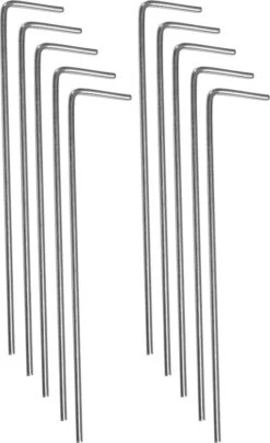 Springos Tentharingen | Haringen | Grondpennen | Staal | 10 Stuks -Buiten Kamperen 734x1200