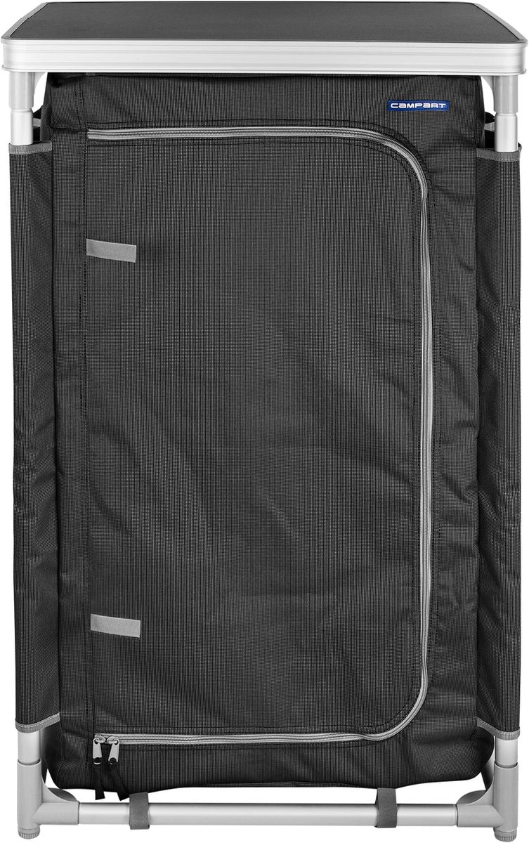 Campart Campingkast CU-0719 – Opvouwbaar En Verstelbaar - 4 Verstelbare Poten - 3 Lagen - Aluminium Frame - Grijs 13 Campart Campingkast CU-0719 – Opvouwbaar En Verstelbaar - 4 Verstelbare Poten - 3 Lagen - Aluminium Frame - Grijs - Afbeelding 11