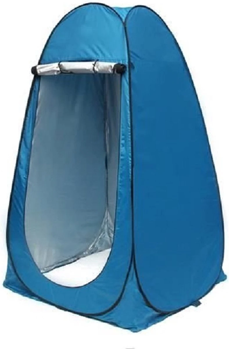 Merkloos 4 In 1 Pop-up Douchetent Voor Omkleden, Douchen, Toilet En Opslag - 1 Persoons Tent - Camping Douche En Omkleedtent - Inclusief Haringen En Draagtas - 190 X 110 X 110 Cm Blauw 9 Merkloos 4 In 1 Pop-up Douchetent Voor Omkleden, Douchen, Toilet En Opslag - 1 Persoons Tent - Camping Douche En Omkleedtent - Inclusief Haringen En Draagtas - 190 X 110 X 110 Cm Blauw - Afbeelding 7