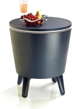 Keter Coolbar Partytafel – 49,5x49,5x57cm - Antraciet -Buiten Kamperen 792x1200