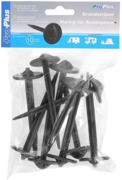 PROPLUS Pro Plus Grondzeilpen - Kunststof - Ø 7.5 X 90 Mm - Zwart - 10 Stuks -Buiten Kamperen 814x1200 5
