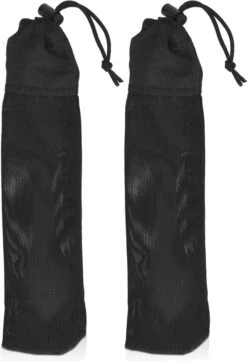 Navaris 2x Spork Titanium Campingbestek - Vork, Mes En Lepel In één - Bestek Voor Onderweg En Op Reis - Lichtgewicht - Inclusief Bewaarzakje -Buiten Kamperen 820x1200