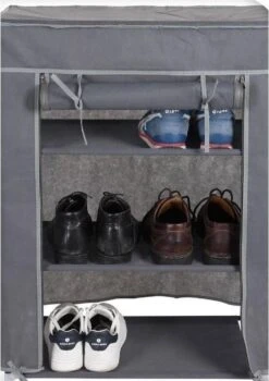 Merkloos GARDEROBE KAST - 3 SCHAPPEN - 60X30X80 CM -Buiten Kamperen 846x1200 2