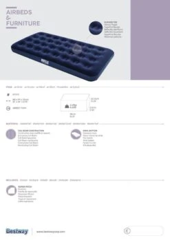 Pavillo Twin Luchtbed - 1-Persoons - 188x99x22 Cm -Buiten Kamperen 849x1200 6