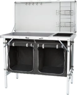 Campart Campingkeuken KI-0757 – Complete Keuken En Campingkast – Opvouwbaar En Inclusief Draagtas - Grijs 14 Campart Campingkeuken KI-0757 – Complete Keuken En Campingkast – Opvouwbaar En Inclusief Draagtas - Grijs -Buiten Kamperen 969x1200 1