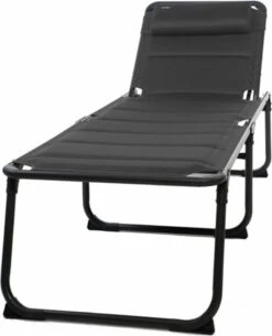 Travellife Barletta Ligbed - Antraciet / Donkergrijs -Buiten Kamperen 972x1200